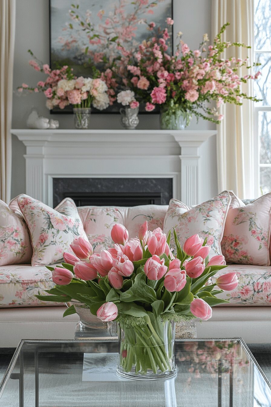 29 Easter Living Room Decor Ideas for a Colorful and Creative Vibe 7 easter living room decor