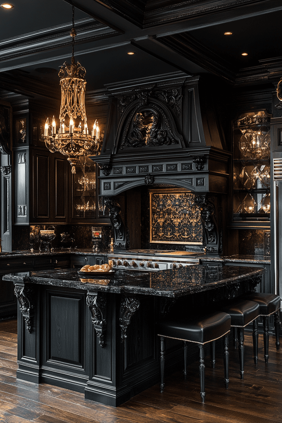 29 Dark Wood Kitchen Cabinets Designs to Make Your Kitchen Stand Out 7 dark wood kitchen cabinets