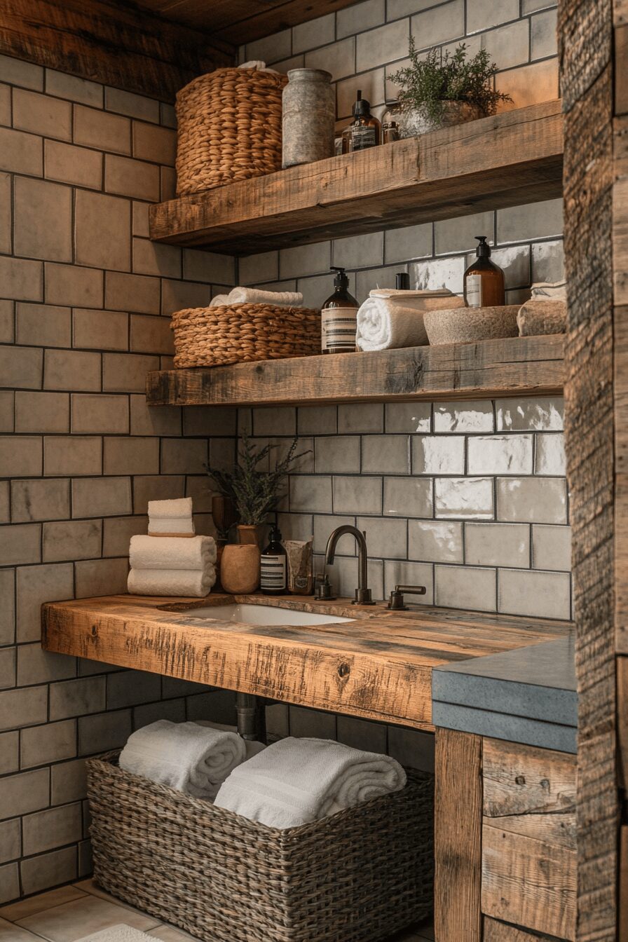 29 Rustic Industrial Bathroom Ideas for a Bold Decor Statement 7 Rustic industrial bathroom