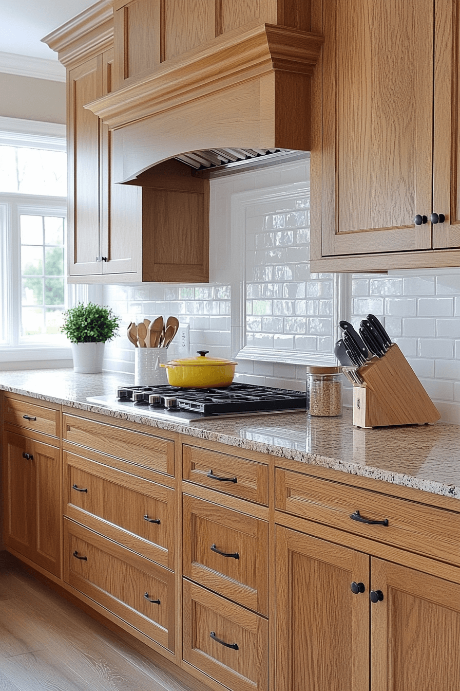 29 Honey Oak Kitchen Cabinets Designs to Make Your Kitchen Feel Cozy and Timeless 8 honey oak kitchen cabinets