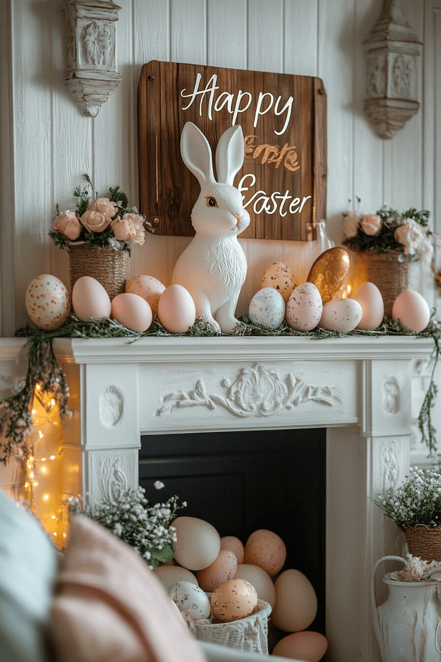 29 Easter Living Room Decor Ideas for a Colorful and Creative Vibe 8 easter living room decor