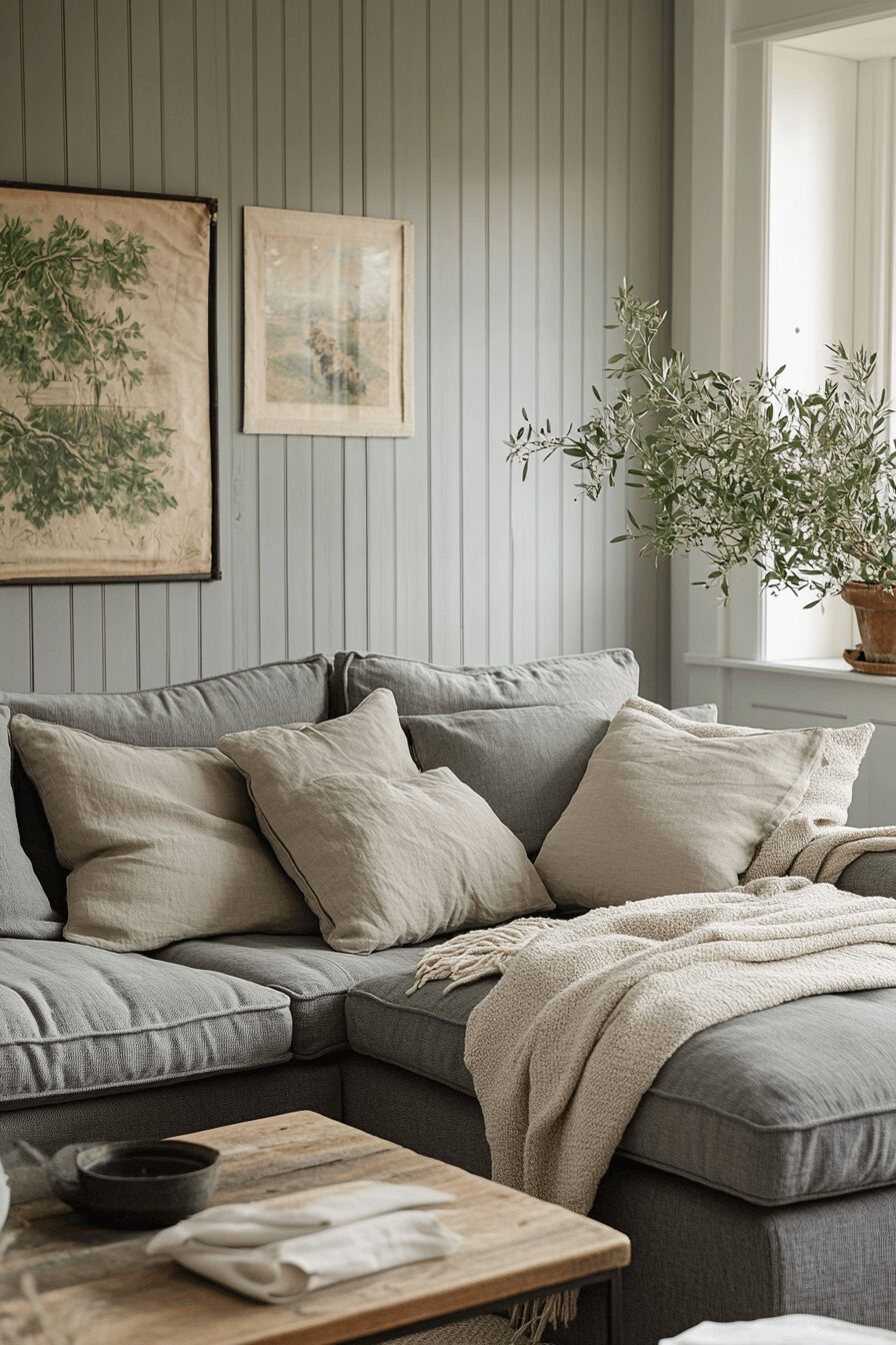 29 Grey Sofa Decor Ideas to Refresh Your Space with Ease 8 grey sofa decor