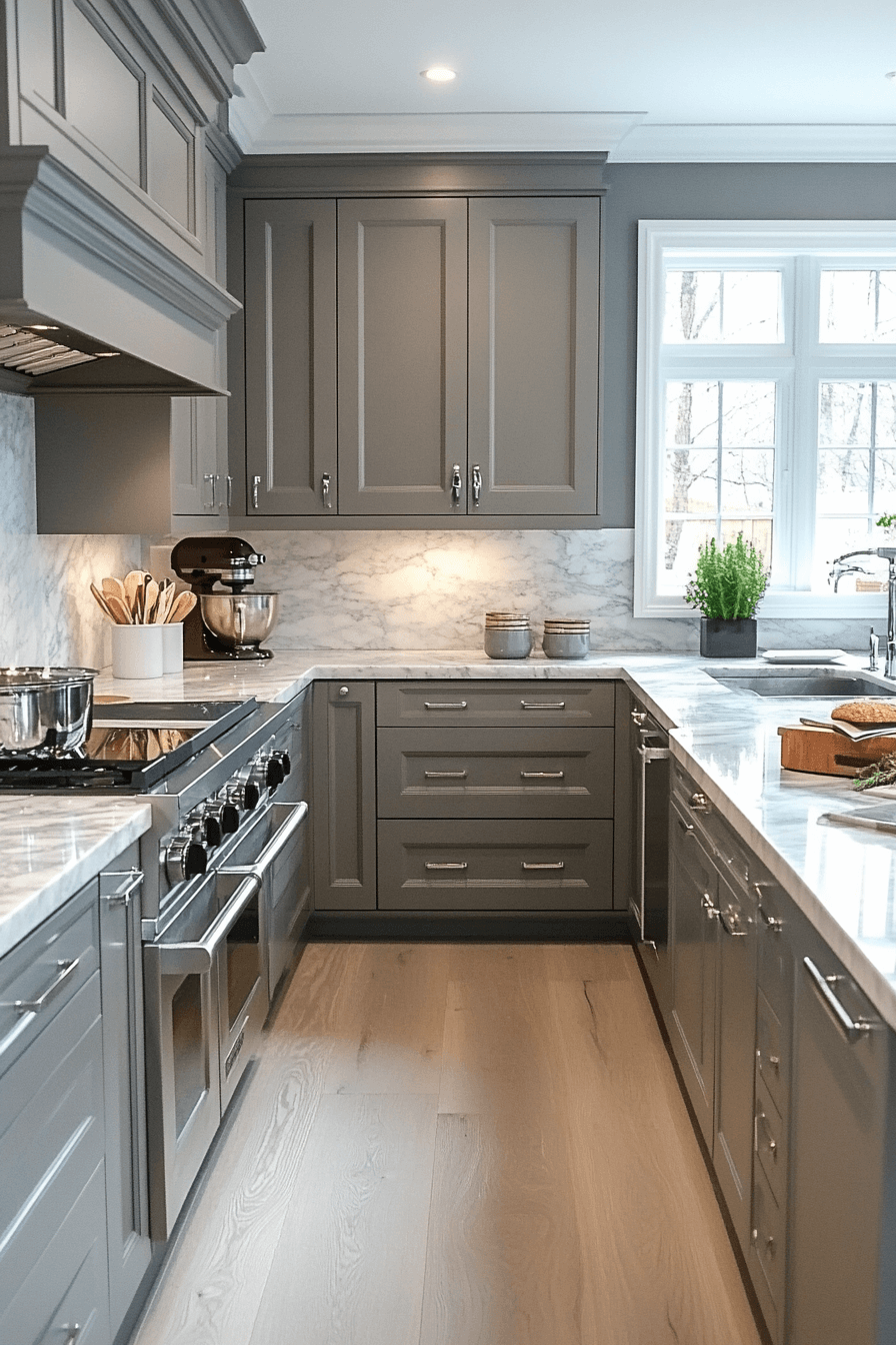 29 Light Gray Kitchen Cabinets Ideas for a Clean and Refreshing Kitchen Makeover 8 light gray kitchen cabinets