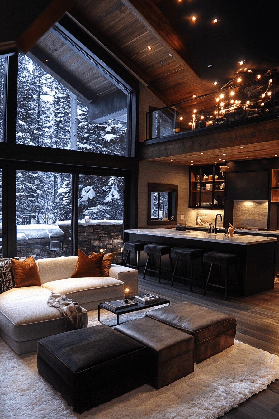 29 Winter Cabin Interior Ideas That Turn Cold Days into Cozy Moments 8 winter cabin interior