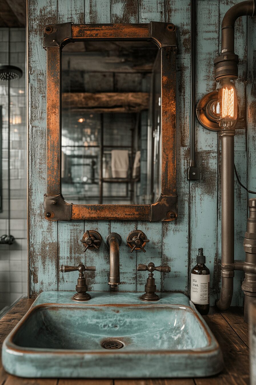 29 Rustic Industrial Bathroom Ideas For A Bold Decor Statement