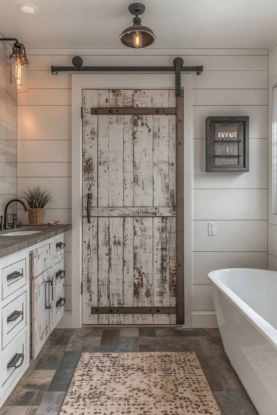 29 Rustic Industrial Bathroom Ideas for a Bold Decor Statement 9 Rustic industrial bathroom