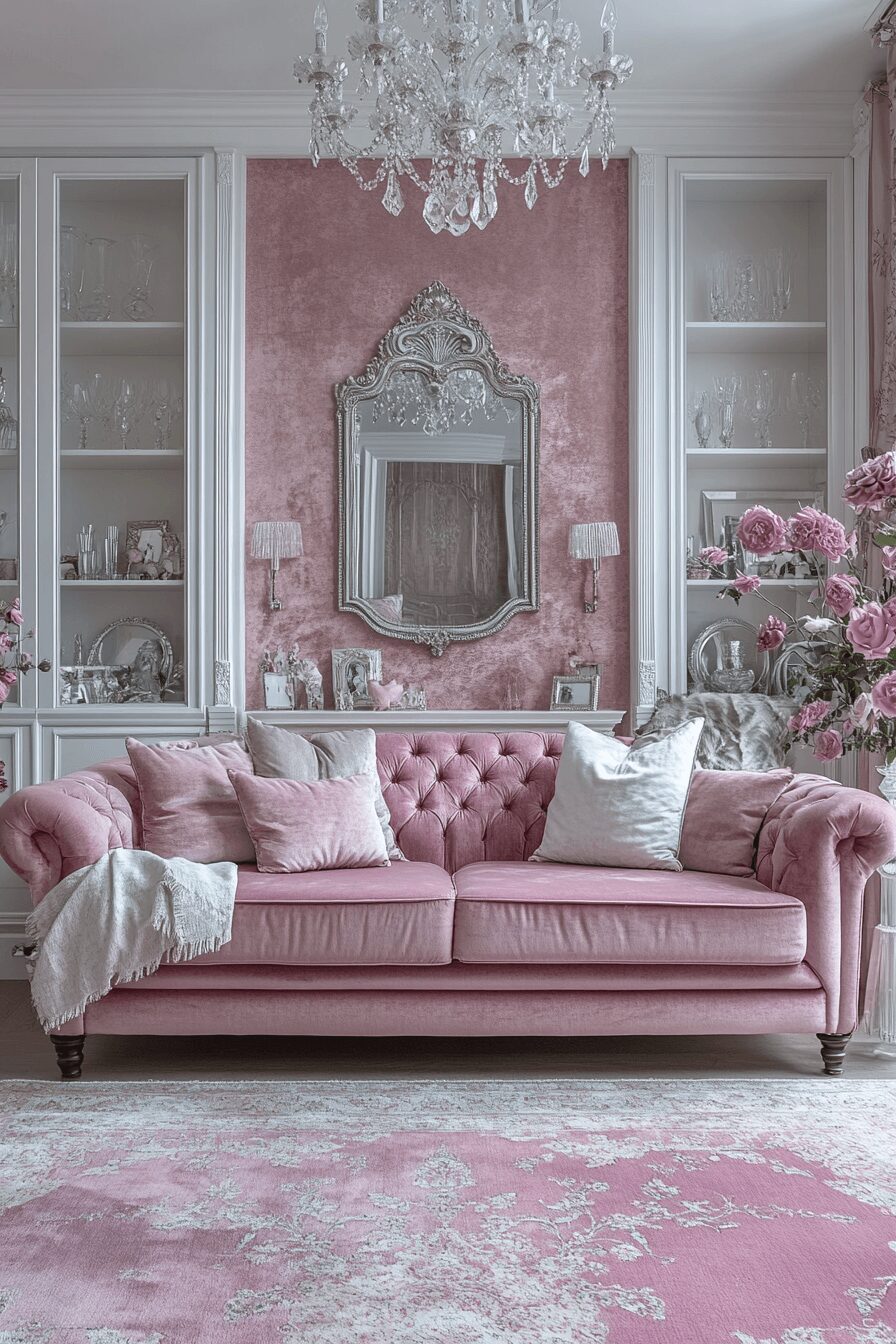 29 Pink Living Room Ideas to Embrace Softness and Serenity 9 pink living room ideas