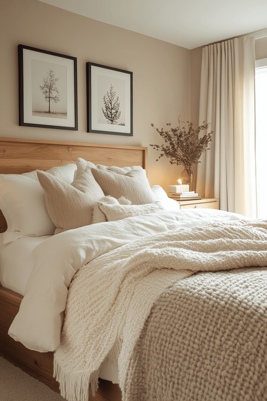 29 Cozy Neutral Bedroom Ideas to Wrap Your Room in Gentle Warmth 9 cozy neutral bedroom