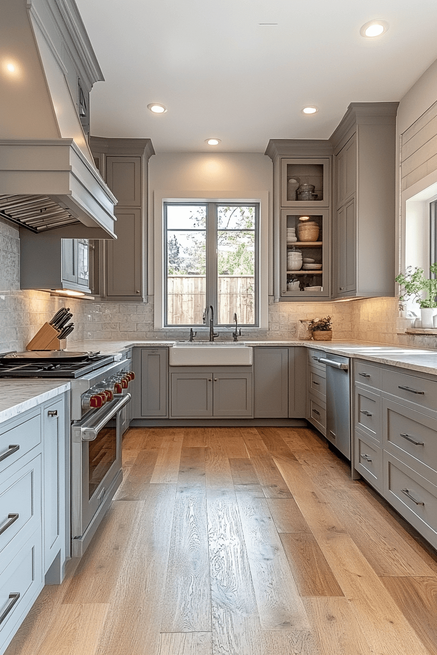 29 Light Gray Kitchen Cabinets Ideas for a Clean and Refreshing Kitchen Makeover 9 light gray kitchen cabinets