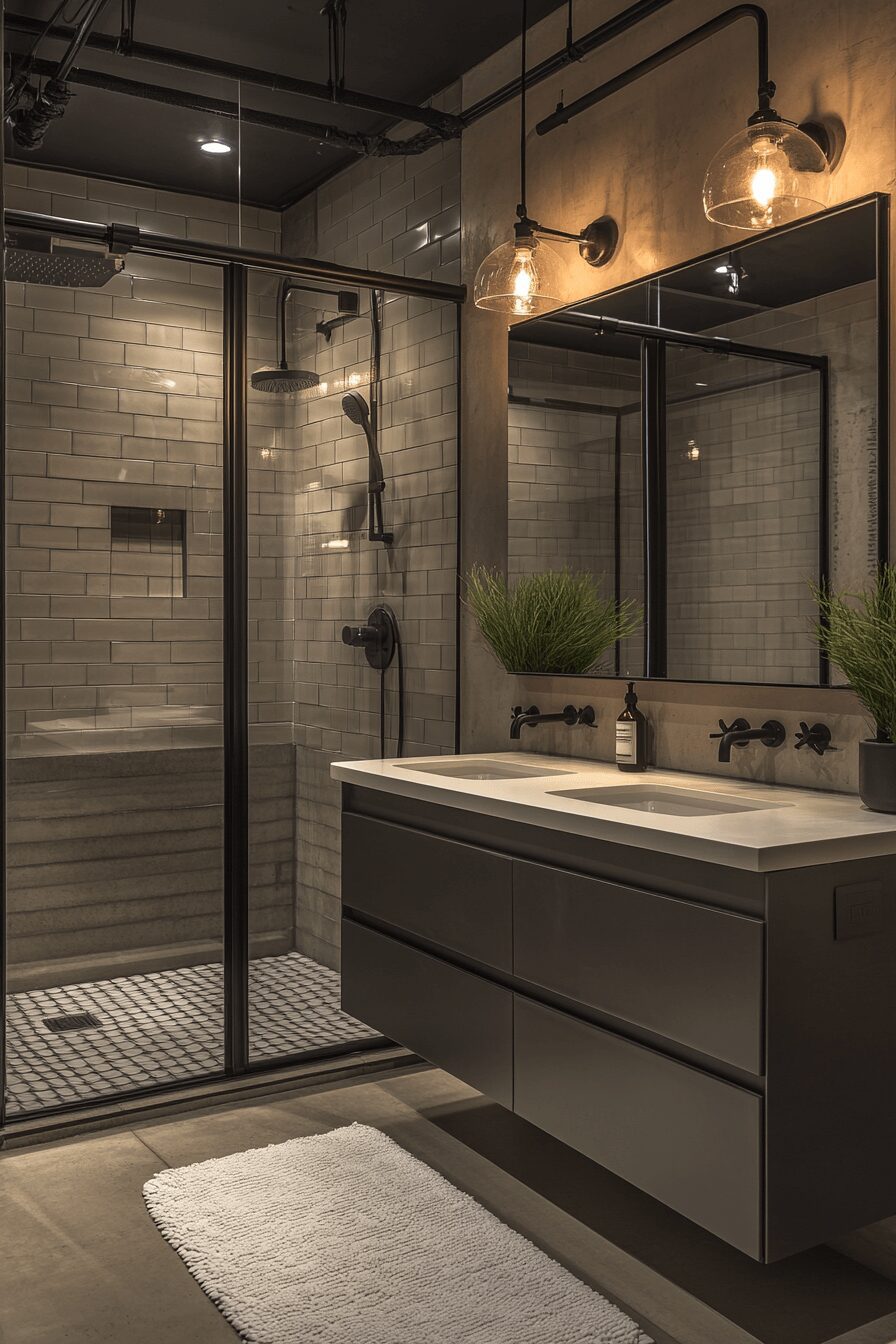 29 Bathroom Industrial Style Ideas for a Statement-Making Washroom 9 Bathroom industrial style