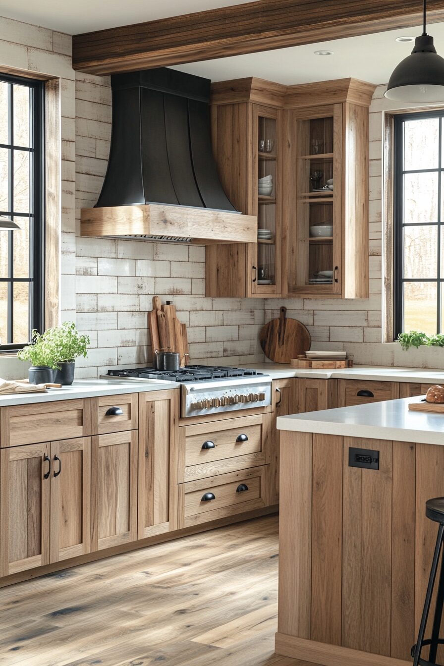 29 Natural Wood Kitchen Cabinets Inspirations to Bring Organic Beauty Into Your Home 6 natural wood kitchen cabinets