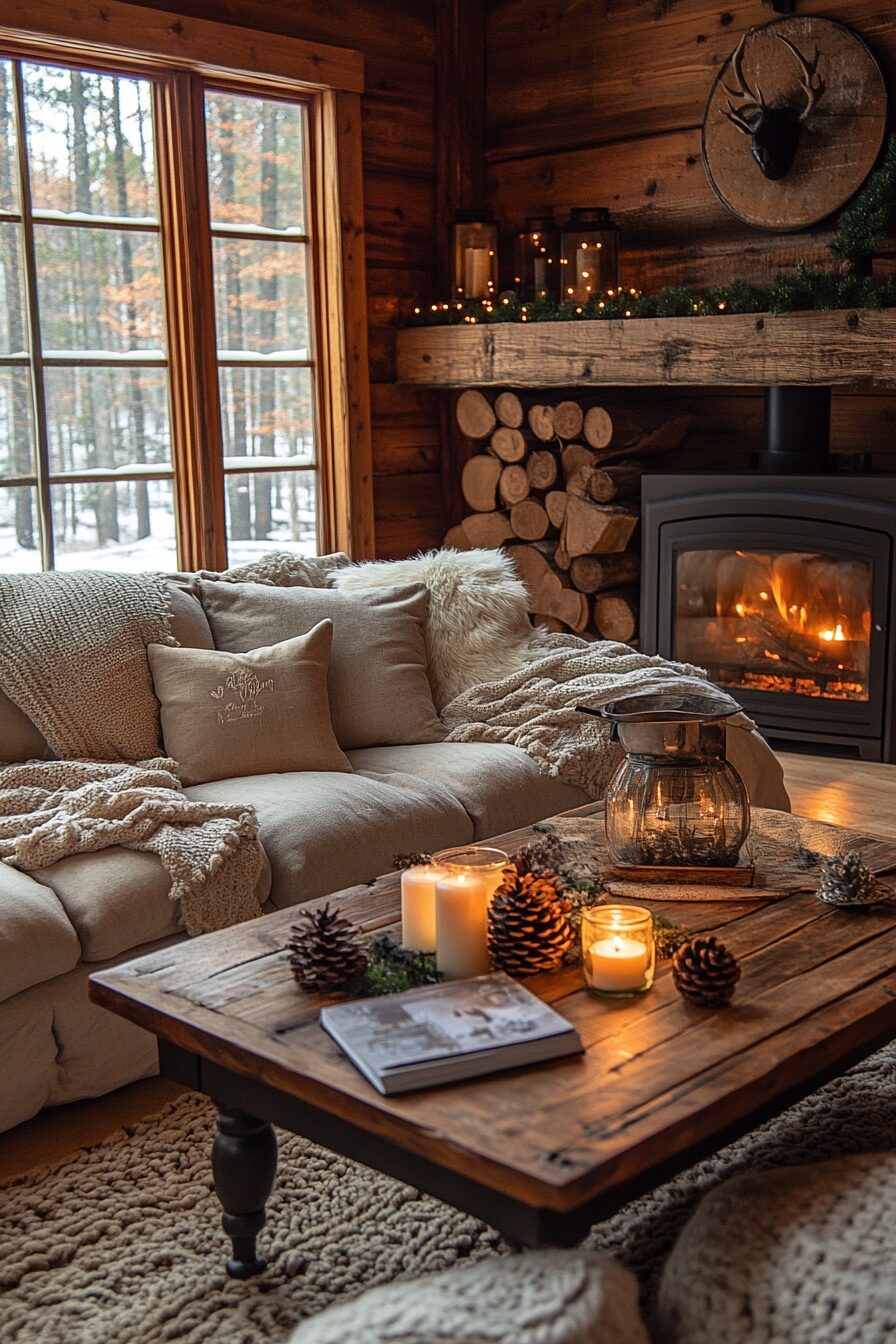29 Winter Cabin Interior Ideas That Turn Cold Days into Cozy Moments 7 winter cabin interior