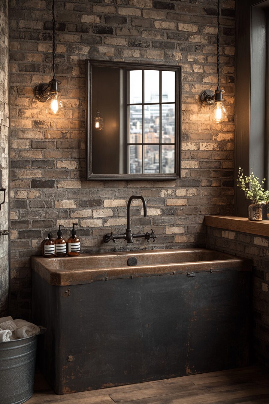 29 Industrial Restroom Inspirations for Edgy Interior Design 19 Industrial restroom