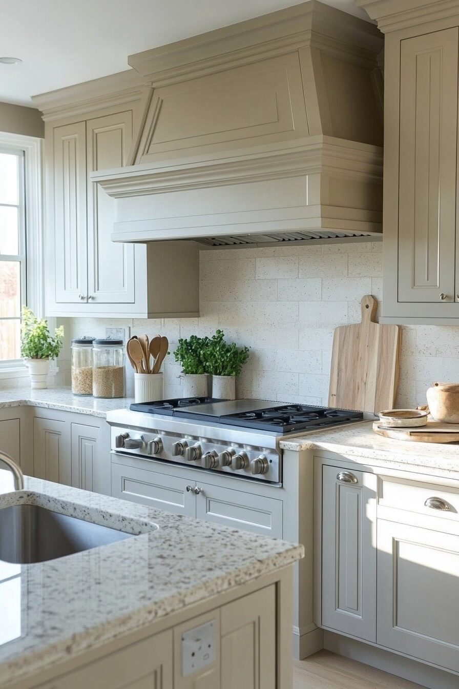 29 Greige Kitchen Cabinets Styles to Create a Balanced and Beautiful Kitchen 24 greige kitchen cabinets