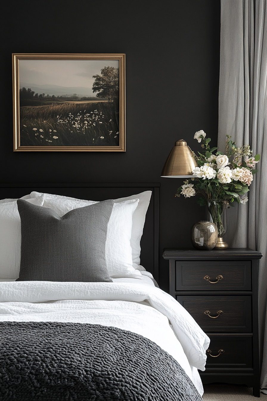 29 Minimalistic Dark Bedroom Ideas to Transform Your Room with Depth and Drama 11 minimalistic bedroom ideas dark