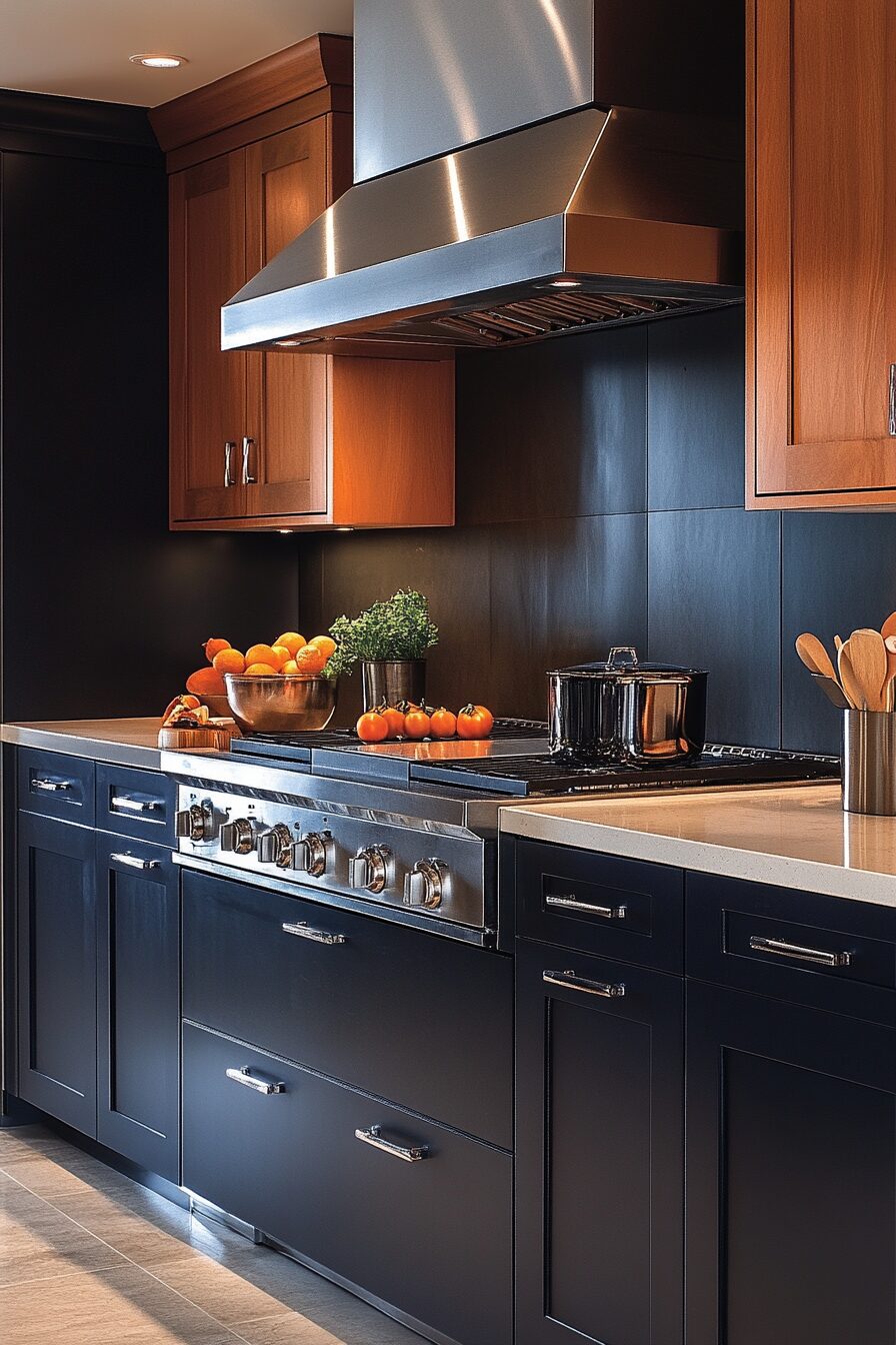 29 Navy Blue Kitchen Cabinets Ideas to Achieve a Sleek and Stylish Kitchen 25 navy blue kitchen cabinets