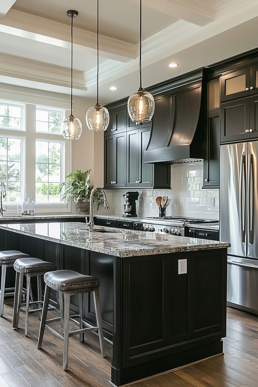 29 Dark Wood Kitchen Cabinets Designs to Make Your Kitchen Stand Out 19 dark wood kitchen cabinets