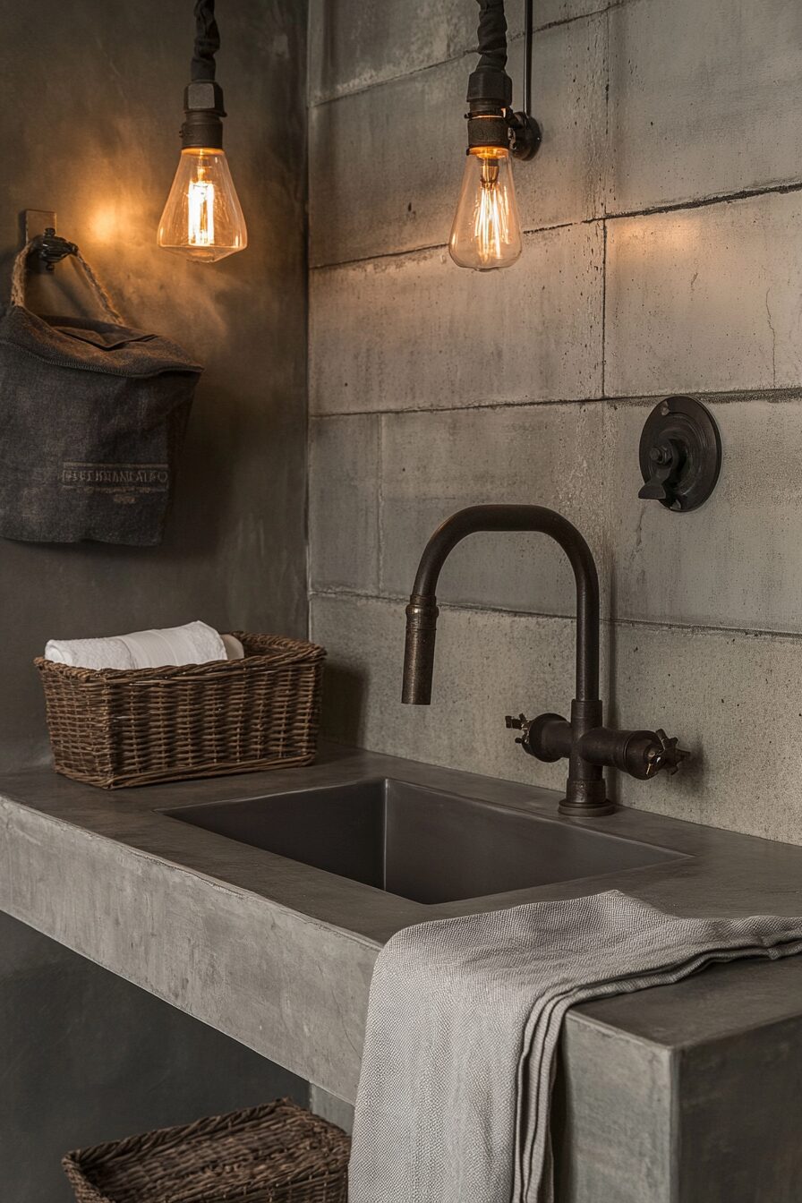 29 Bathroom Industrial Style Ideas for a Statement-Making Washroom 2 Bathroom industrial style