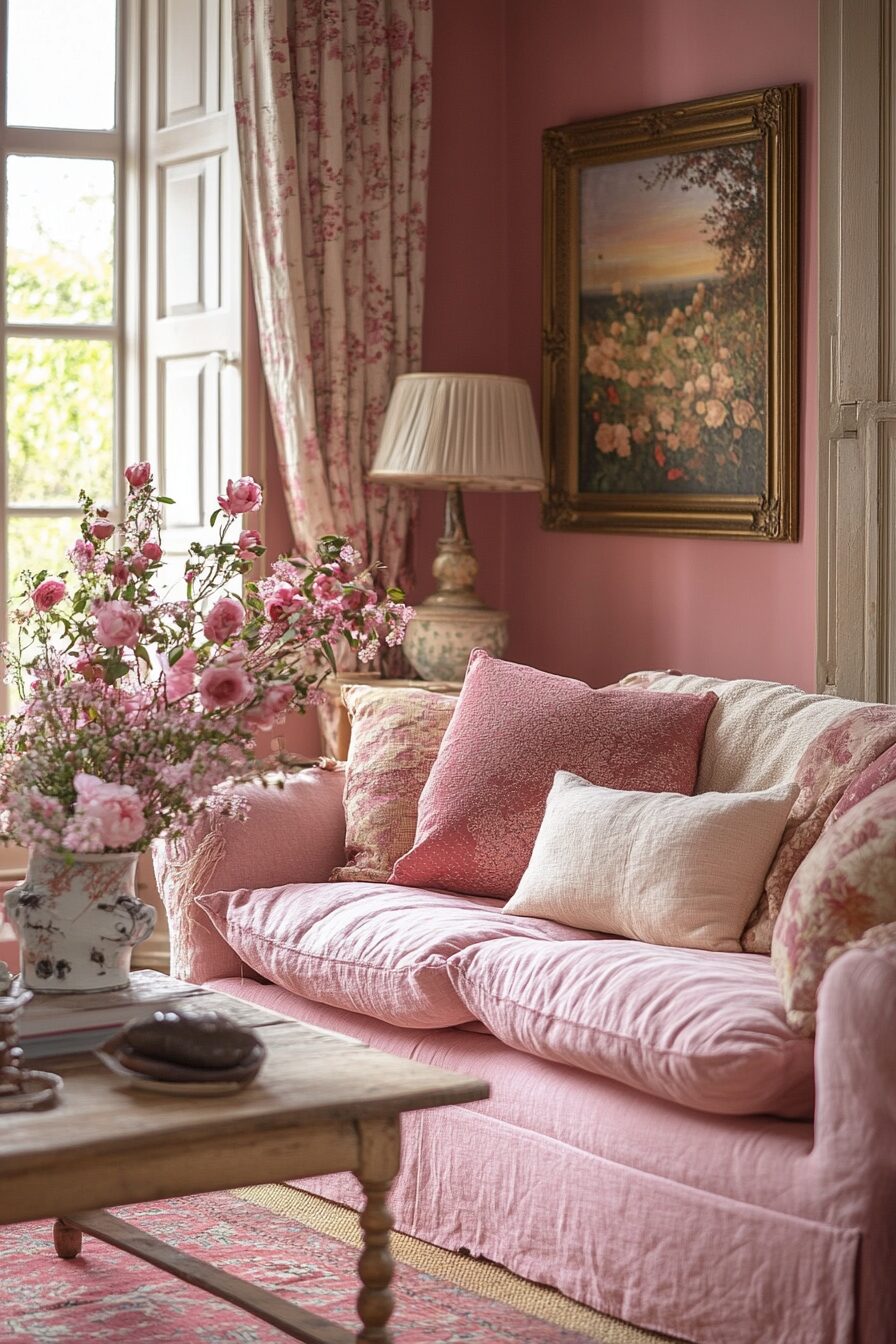29 Pink Living Room Ideas to Embrace Softness and Serenity 22 pink living room ideas
