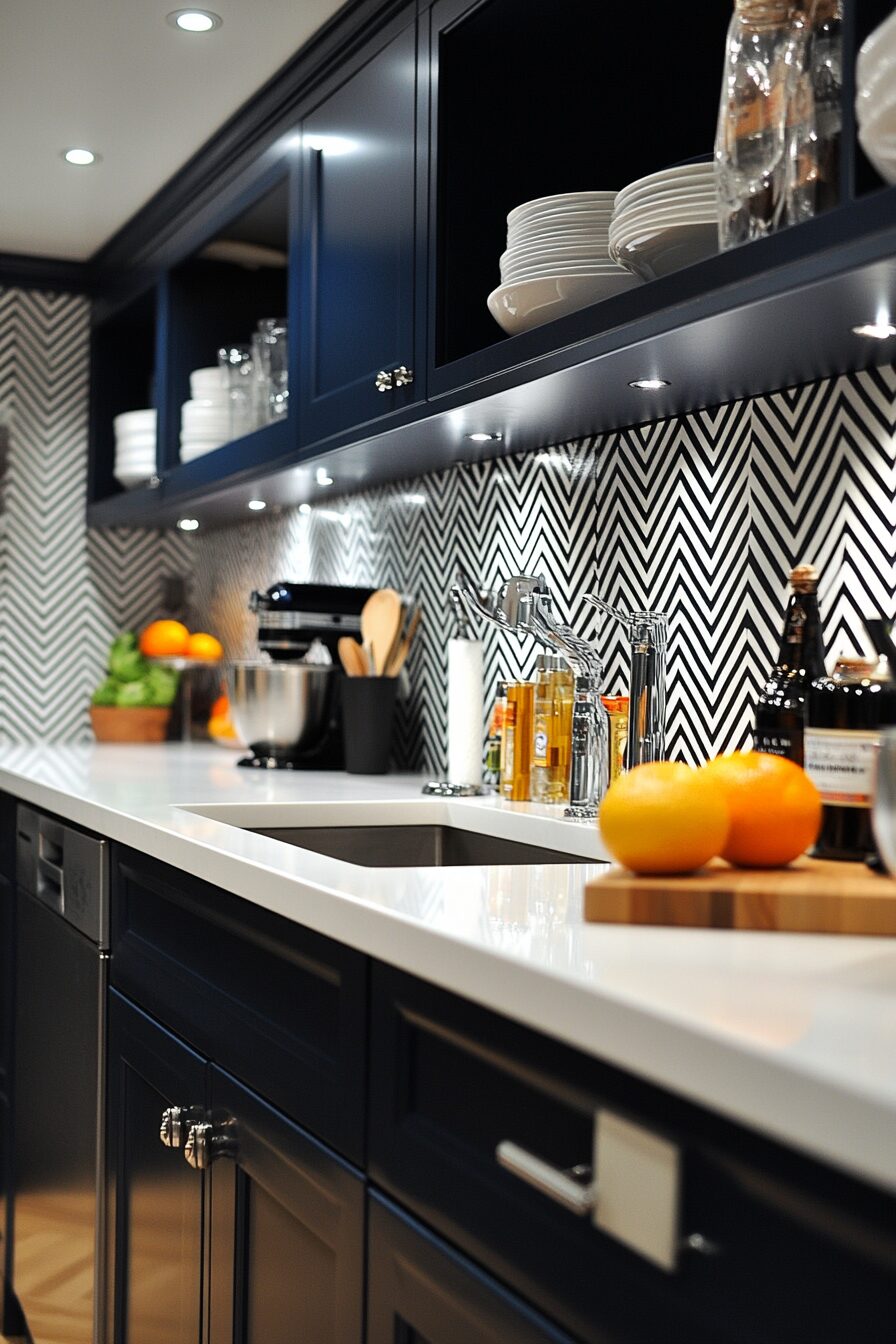 29 Navy Blue Kitchen Cabinets Ideas to Achieve a Sleek and Stylish Kitchen 22 navy blue kitchen cabinets