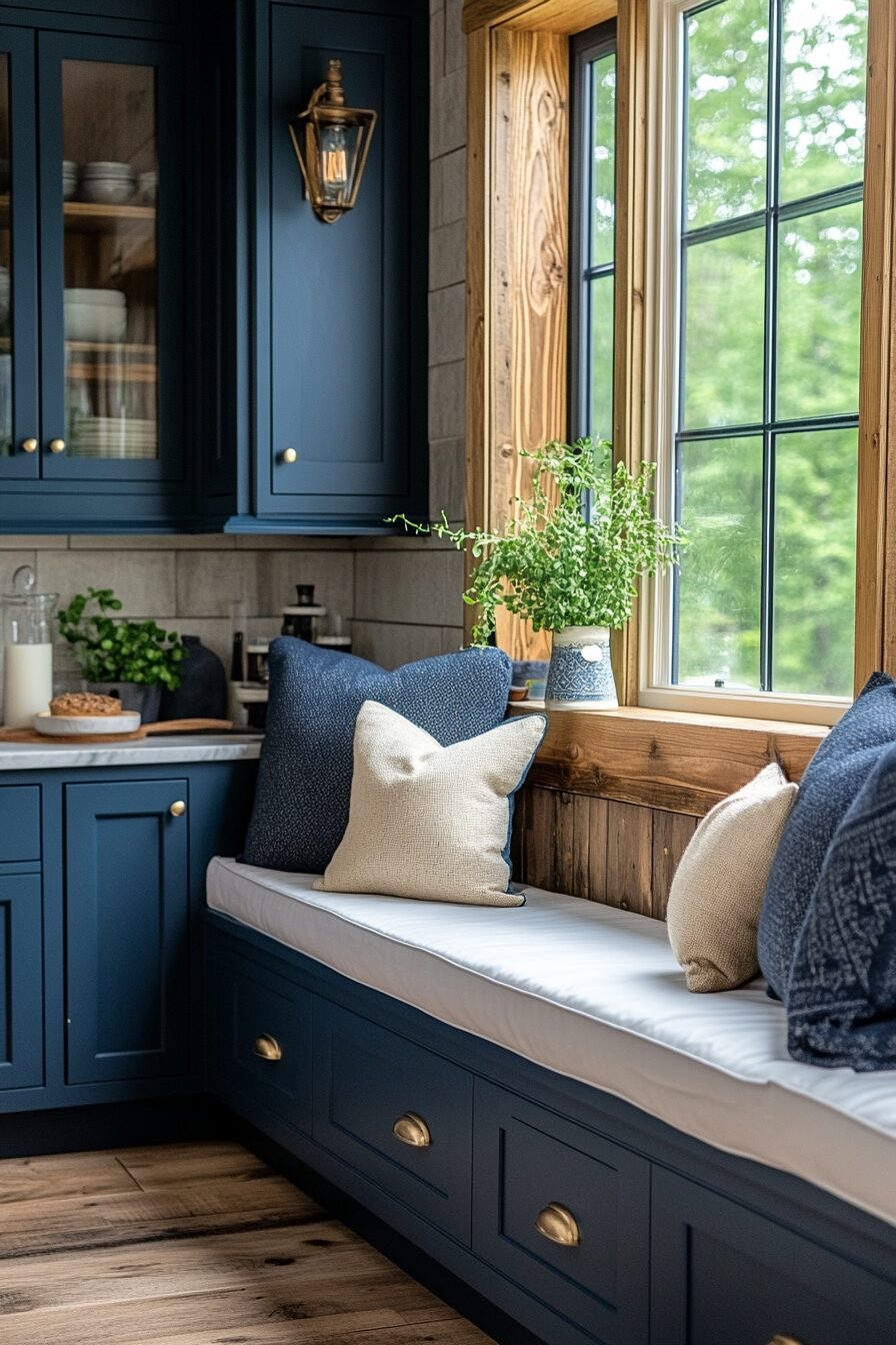 29 Navy Blue Kitchen Cabinets Ideas to Achieve a Sleek and Stylish Kitchen 21 navy blue kitchen cabinets