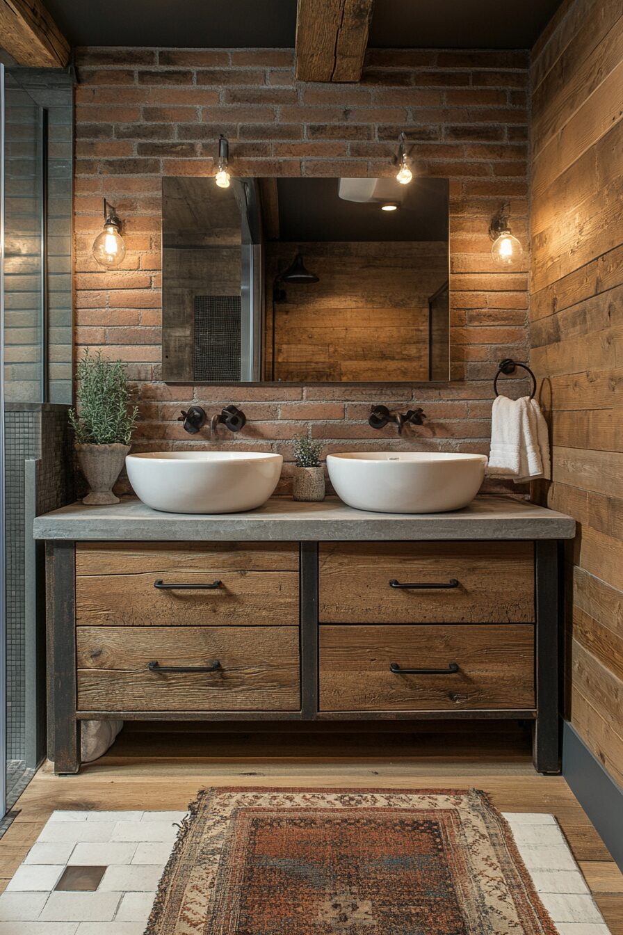 29 Industrial Restroom Inspirations for Edgy Interior Design 13 Industrial restroom