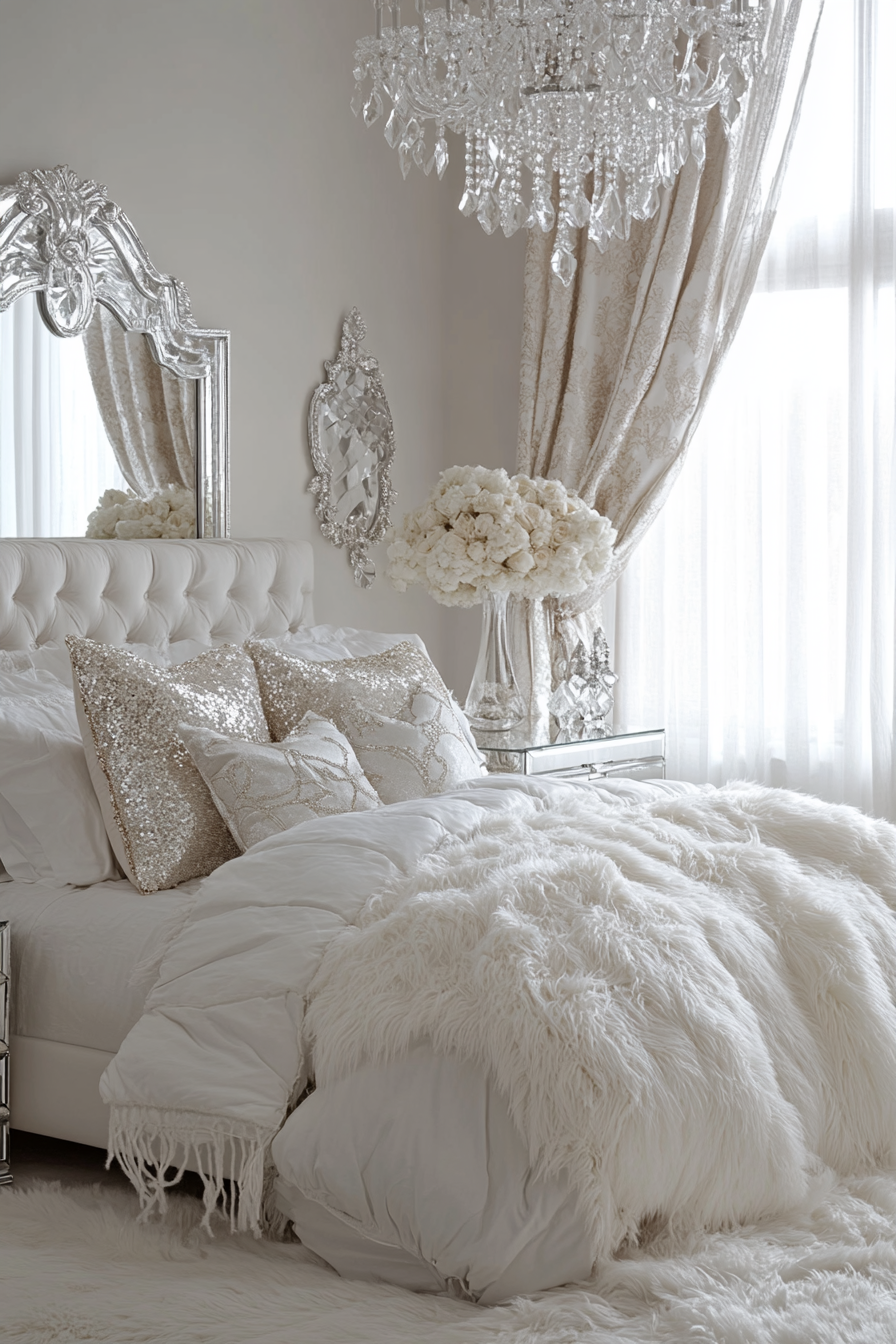 29 White Aesthetic Bedroom Ideas That Embrace Minimalist Beauty 28 white aesthetic bedroom