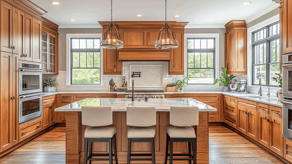 29 Natural Wood Kitchen Cabinets Inspirations to Bring Organic Beauty Into Your Home 8 natural wood kitchen cabinets