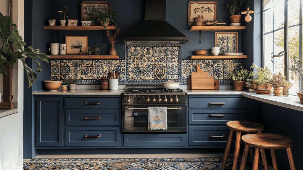 29 Navy Blue Kitchen Cabinets Ideas to Achieve a Sleek and Stylish Kitchen 7 navy blue kitchen cabinets