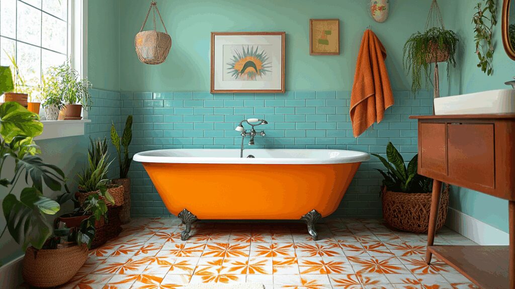 29 Retro Bathrooms Inspirations to Achieve Timeless Elegance with a Twist 2 retro bathrooms