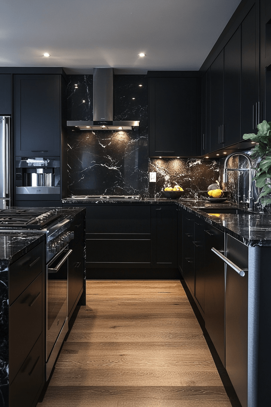 29 Moody Kitchen Designs to Create a Perfectly Cozy Cooking Haven 1 moody kitchen