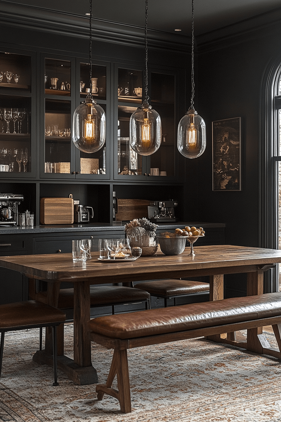 29 Moody Dining Room Inspirations for a Stunningly Unique Dining Space 10 moody dining room