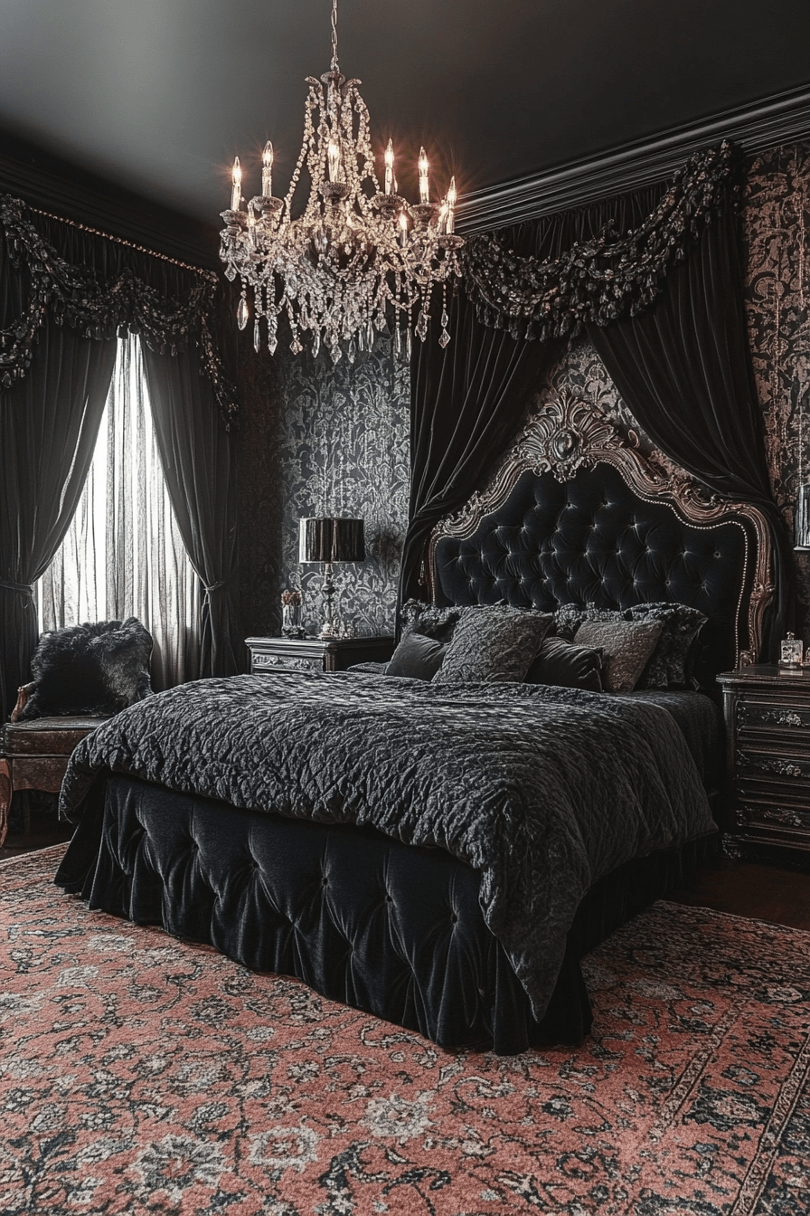 29 Boho Gothic Bedroom Inspirations to Create an Enchanting Ambiance 11 boho gothic bedroom
