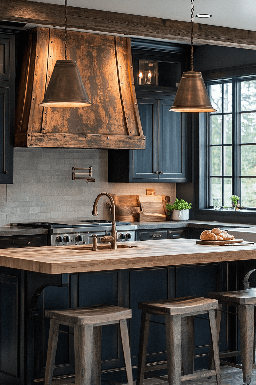 29 Moody Kitchen Designs to Create a Perfectly Cozy Cooking Haven 12 moody kitchen