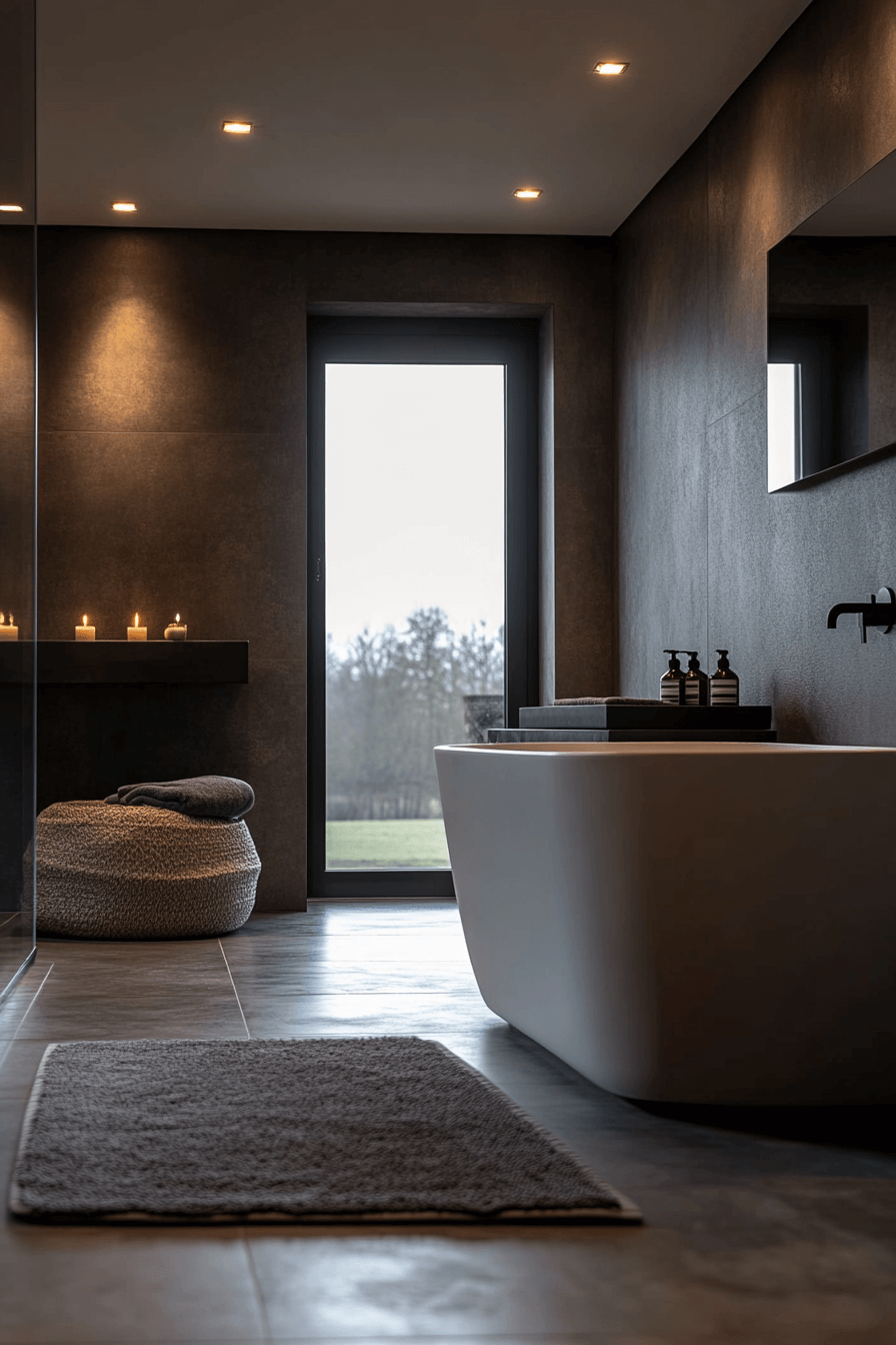 29 Moody Bathroom Ideas to Create a Perfectly Luxurious Bathroom Oasis 12 moody bathroom