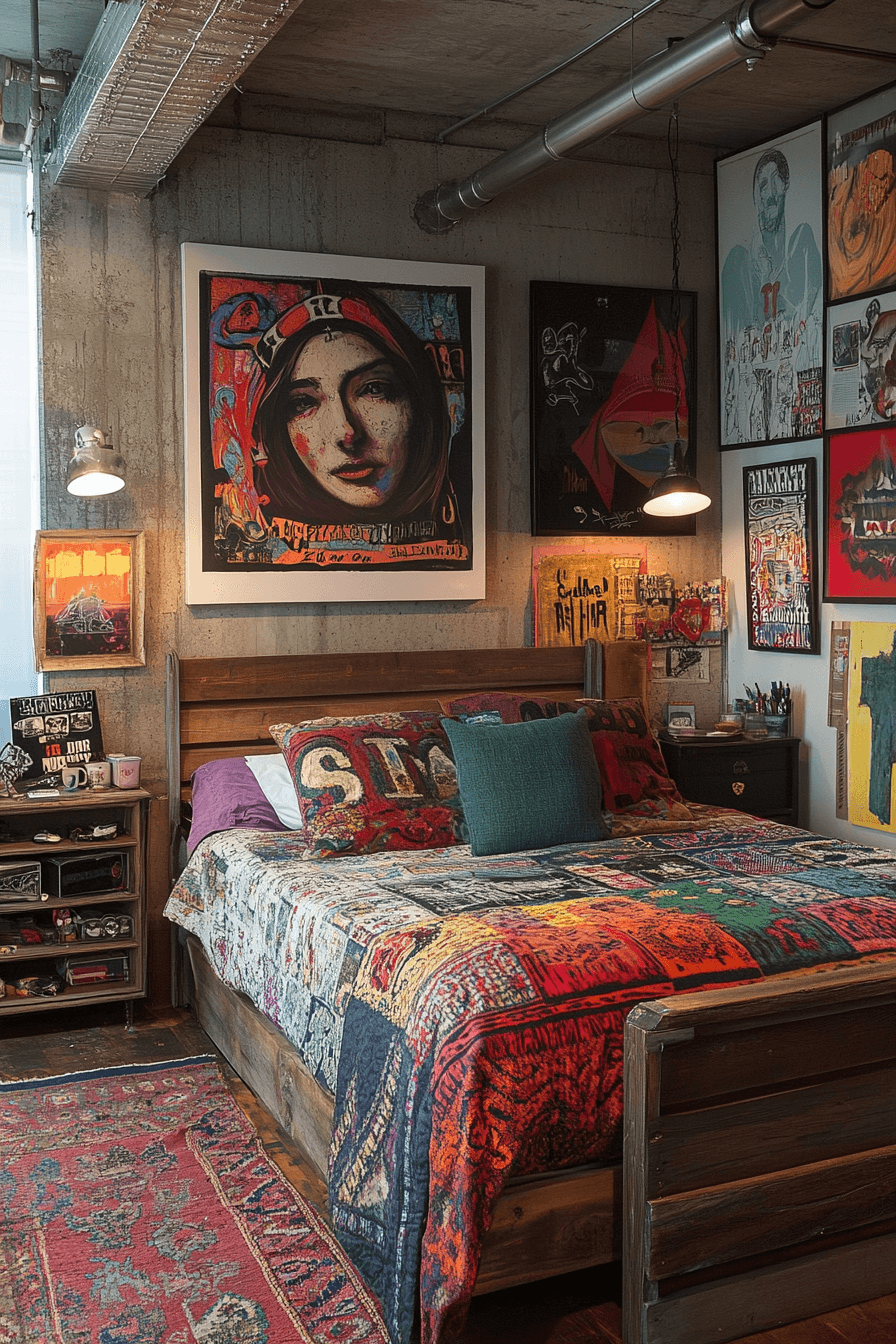 29 Grunge Bedroom Ideas to Add a Touch of Attitude and Comfort 13 Grunge Bedroom