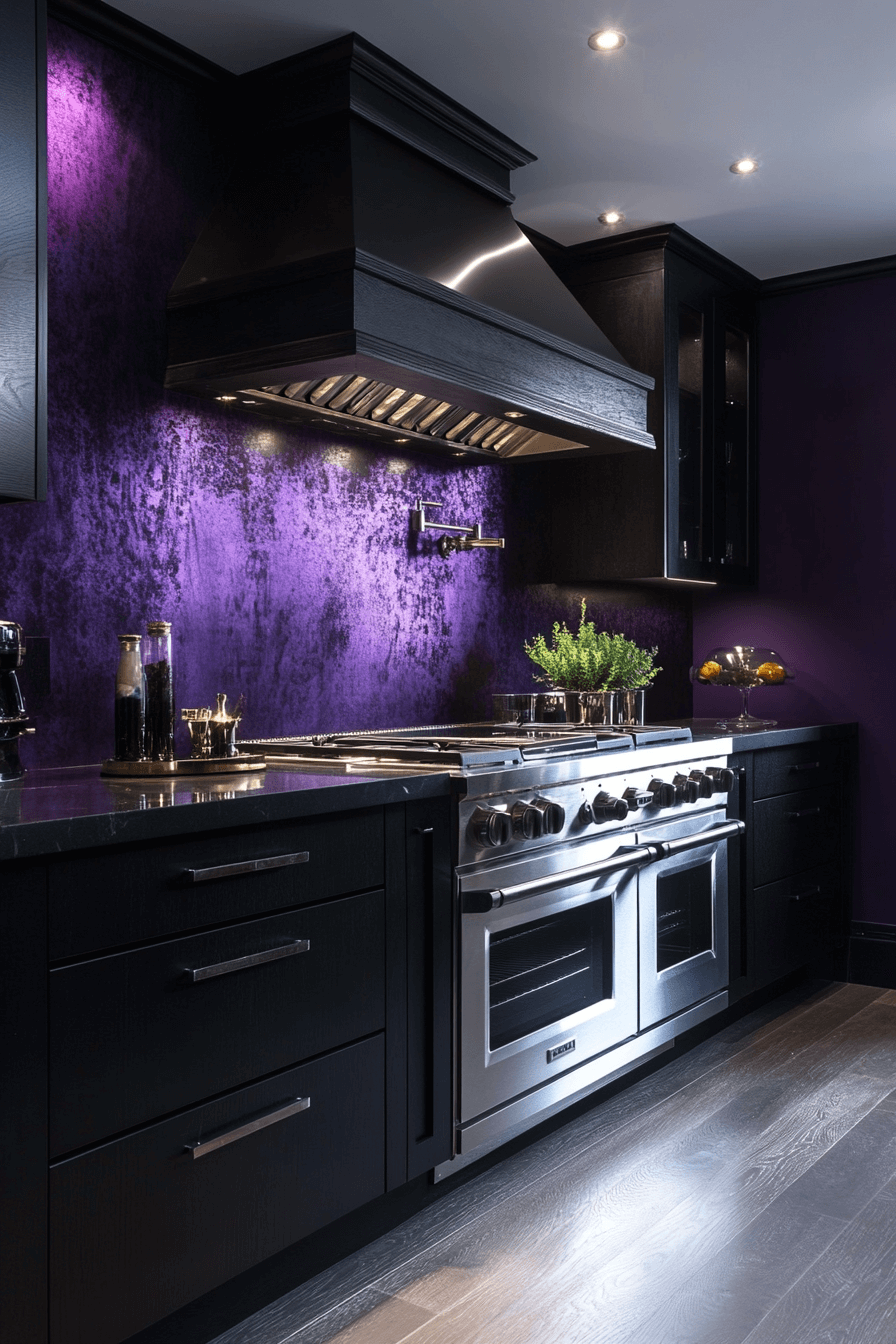 29 Moody Kitchen Designs to Create a Perfectly Cozy Cooking Haven 14 moody kitchen