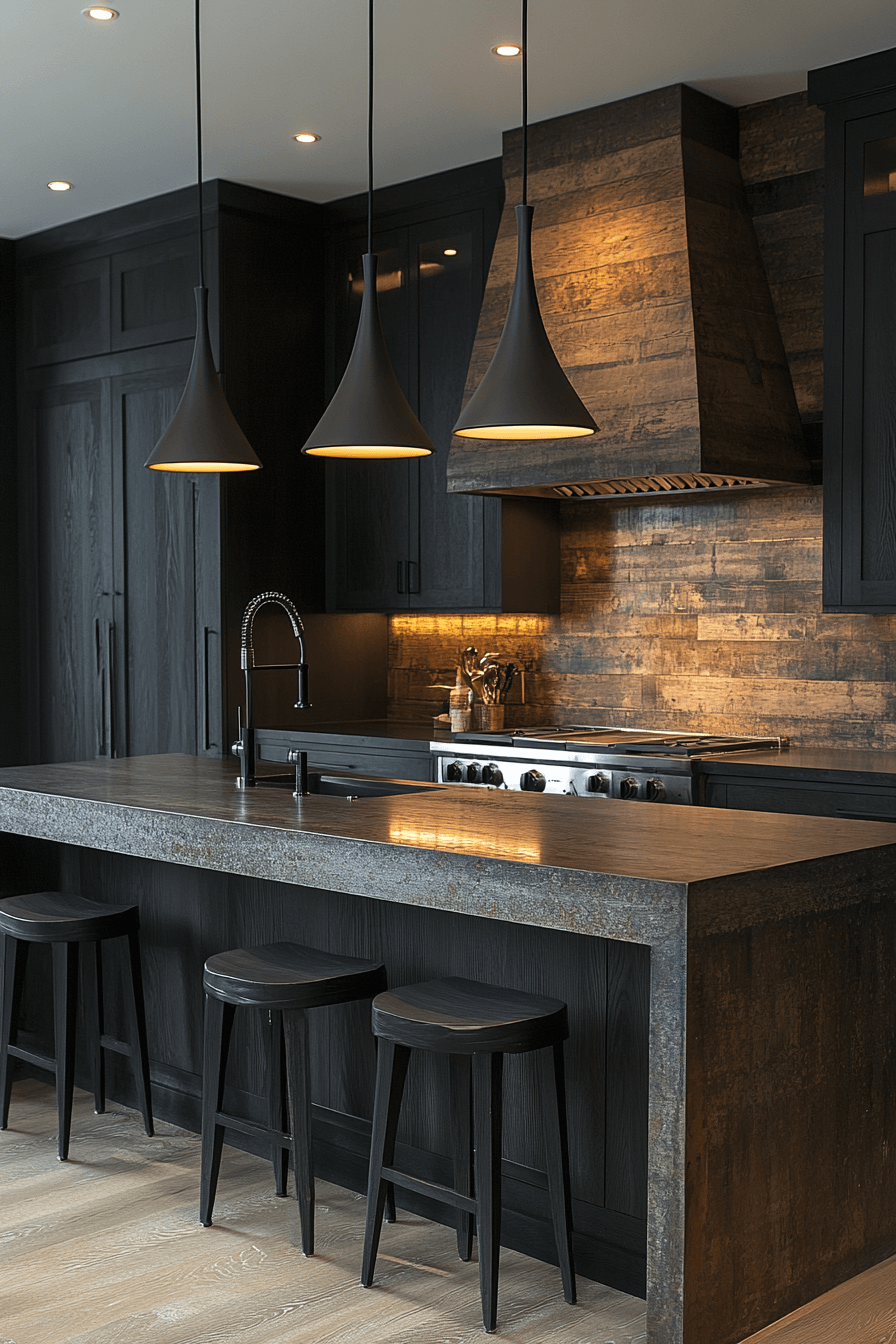 29 Moody Kitchen Designs to Create a Perfectly Cozy Cooking Haven 15 moody kitchen