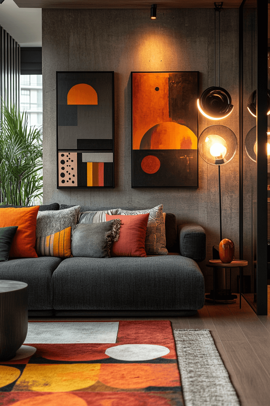 29 Charcoal Sofa Living Room Ideas to Bring Depth and Warmth to Your Home 15 Charcoal sofa living room