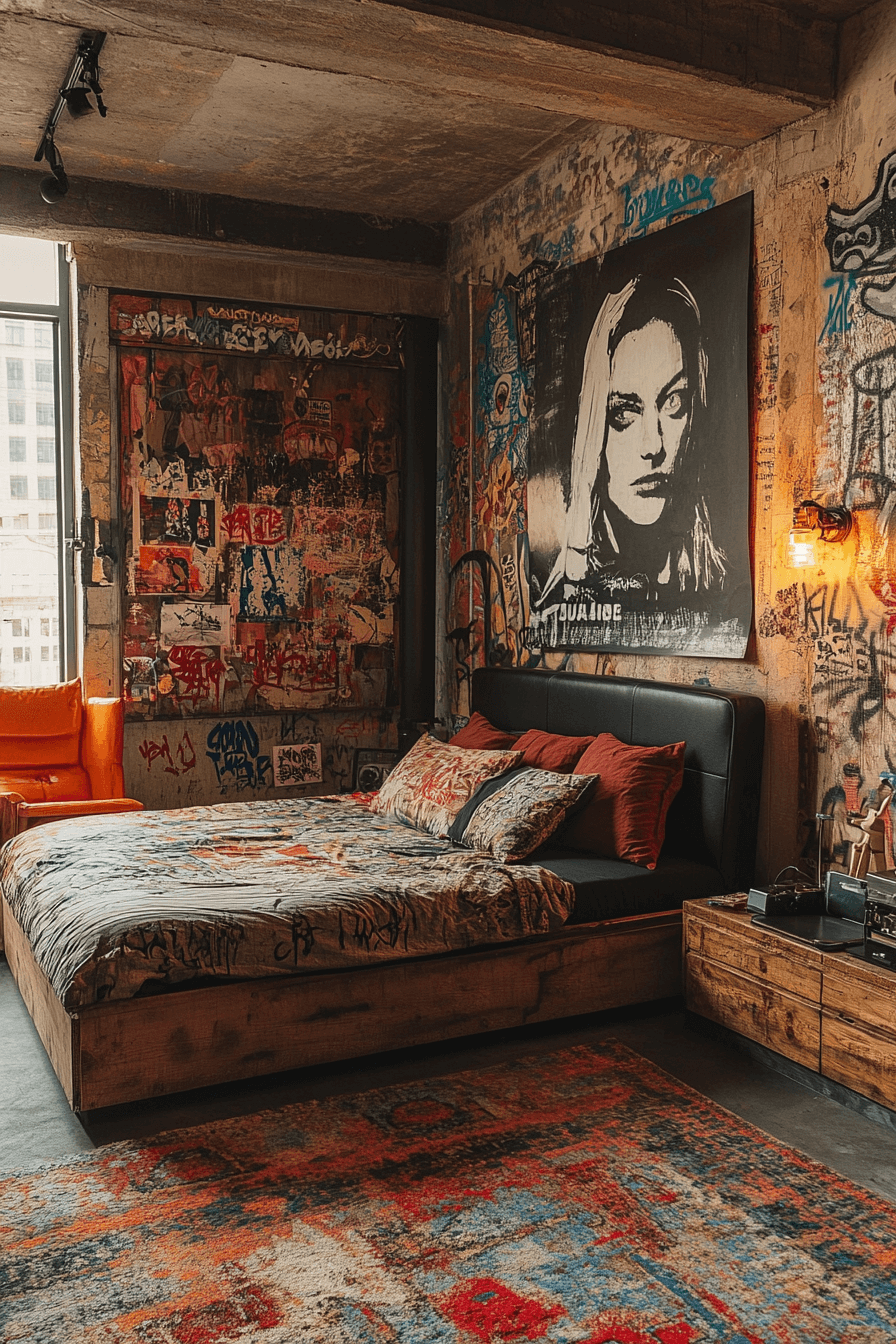 29 Grunge Bedroom Ideas to Add a Touch of Attitude and Comfort 15 Grunge Bedroom