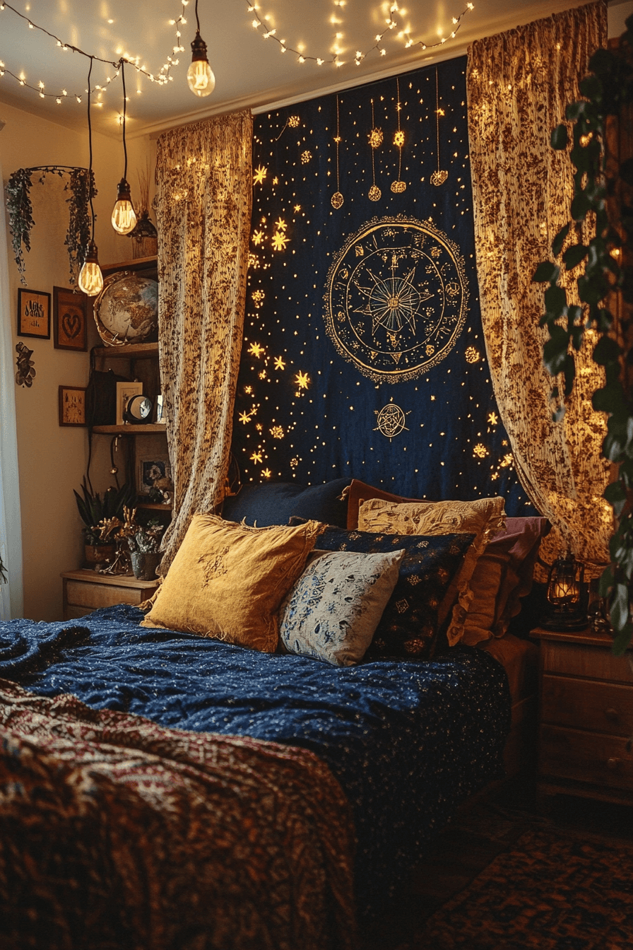 29 Boho Gothic Bedroom Inspirations to Create an Enchanting Ambiance 15 boho gothic bedroom