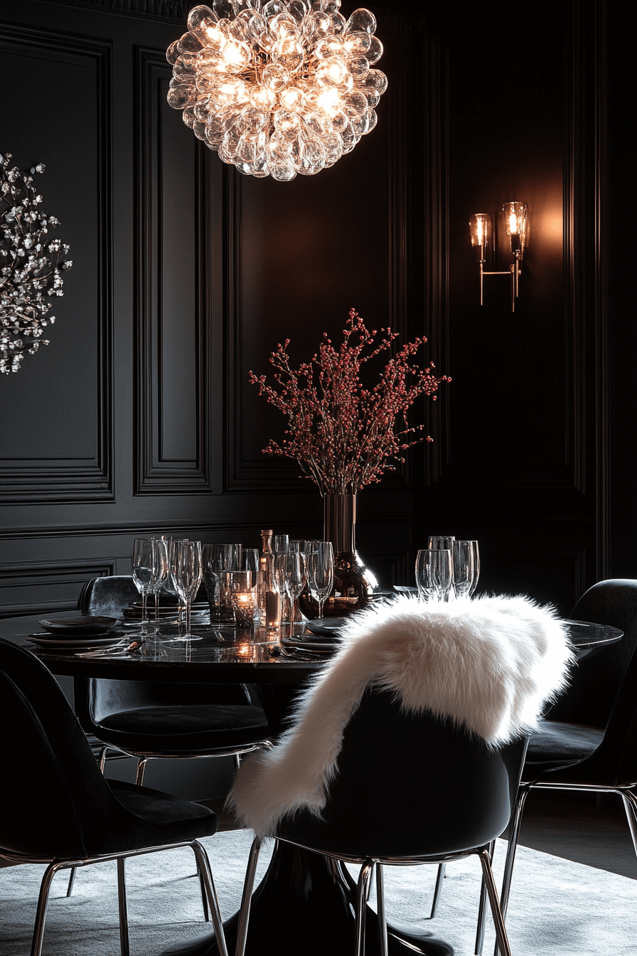 29 Moody Dining Room Inspirations for a Stunningly Unique Dining Space 15 moody dining room