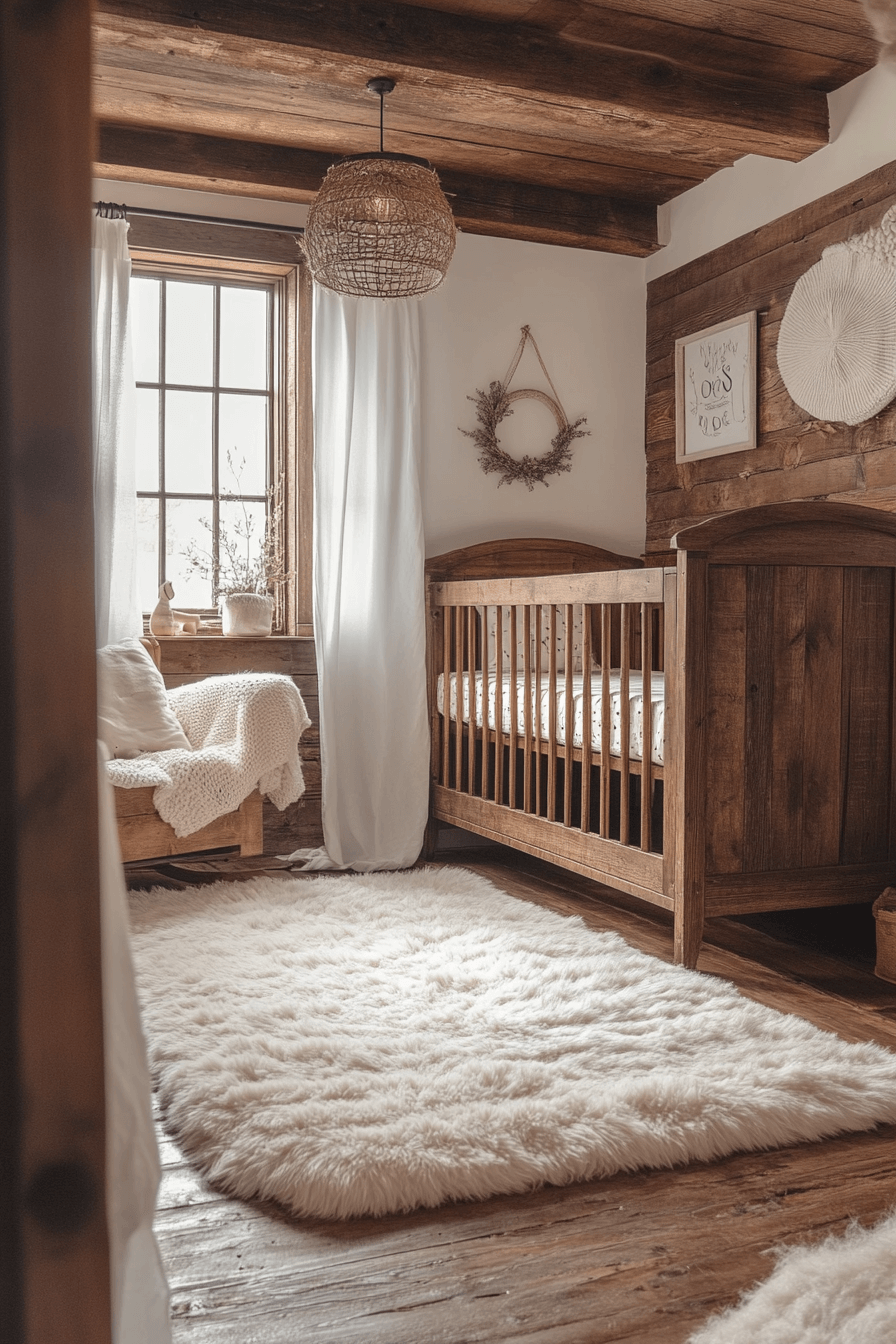 29 Rustic Farmhouse Baby Room Ideas for Adding Vintage Charm to Your Baby’s Space 15 Rustic Farmhouse Baby Room
