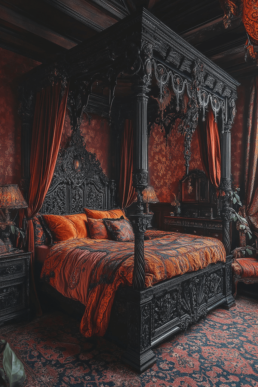 29 Boho Gothic Bedroom Inspirations to Create an Enchanting Ambiance 16 boho gothic bedroom