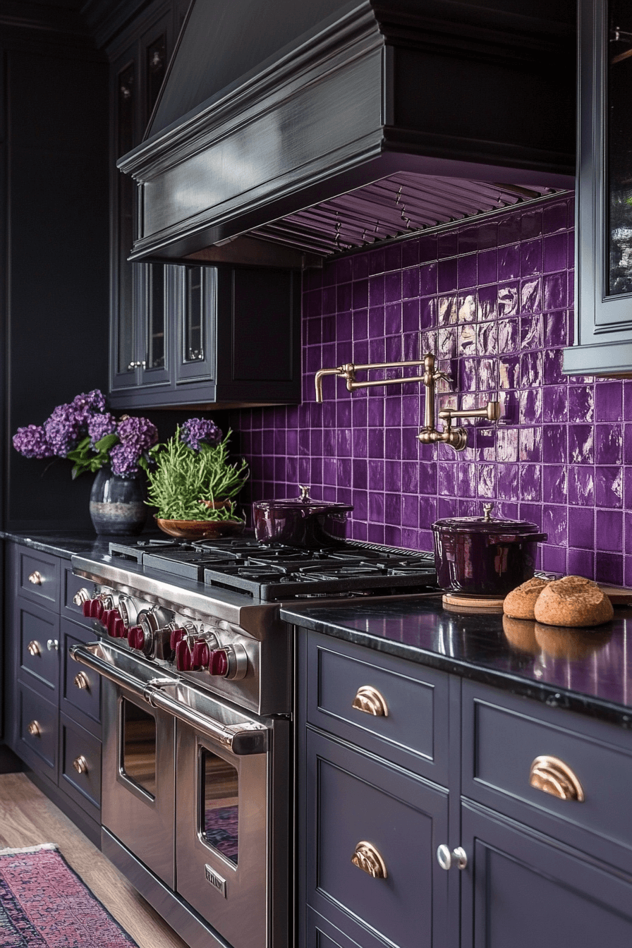 29 Moody Kitchen Designs to Create a Perfectly Cozy Cooking Haven 17 moody kitchen