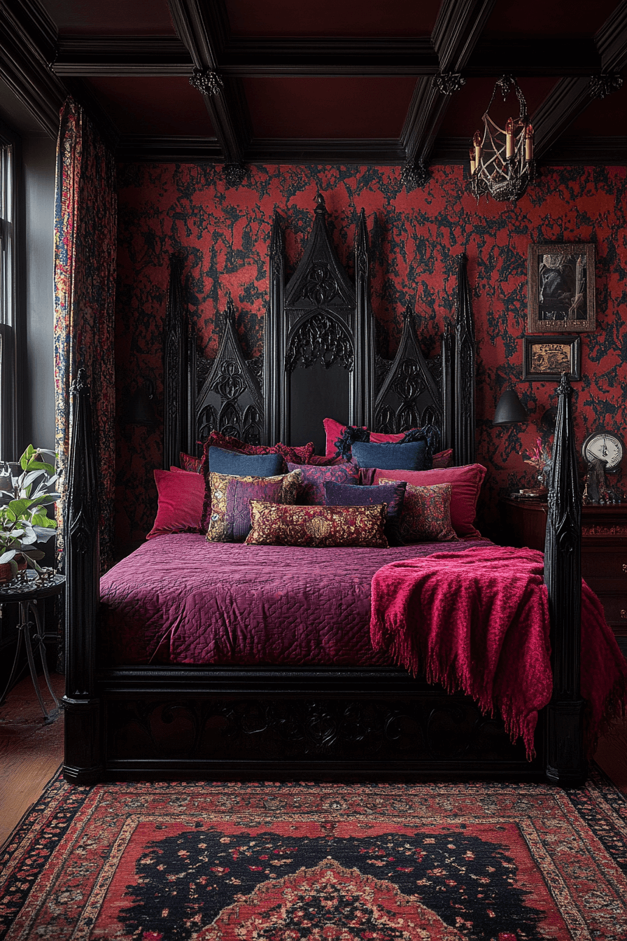 29 Boho Gothic Bedroom Inspirations to Create an Enchanting Ambiance 18 boho gothic bedroom