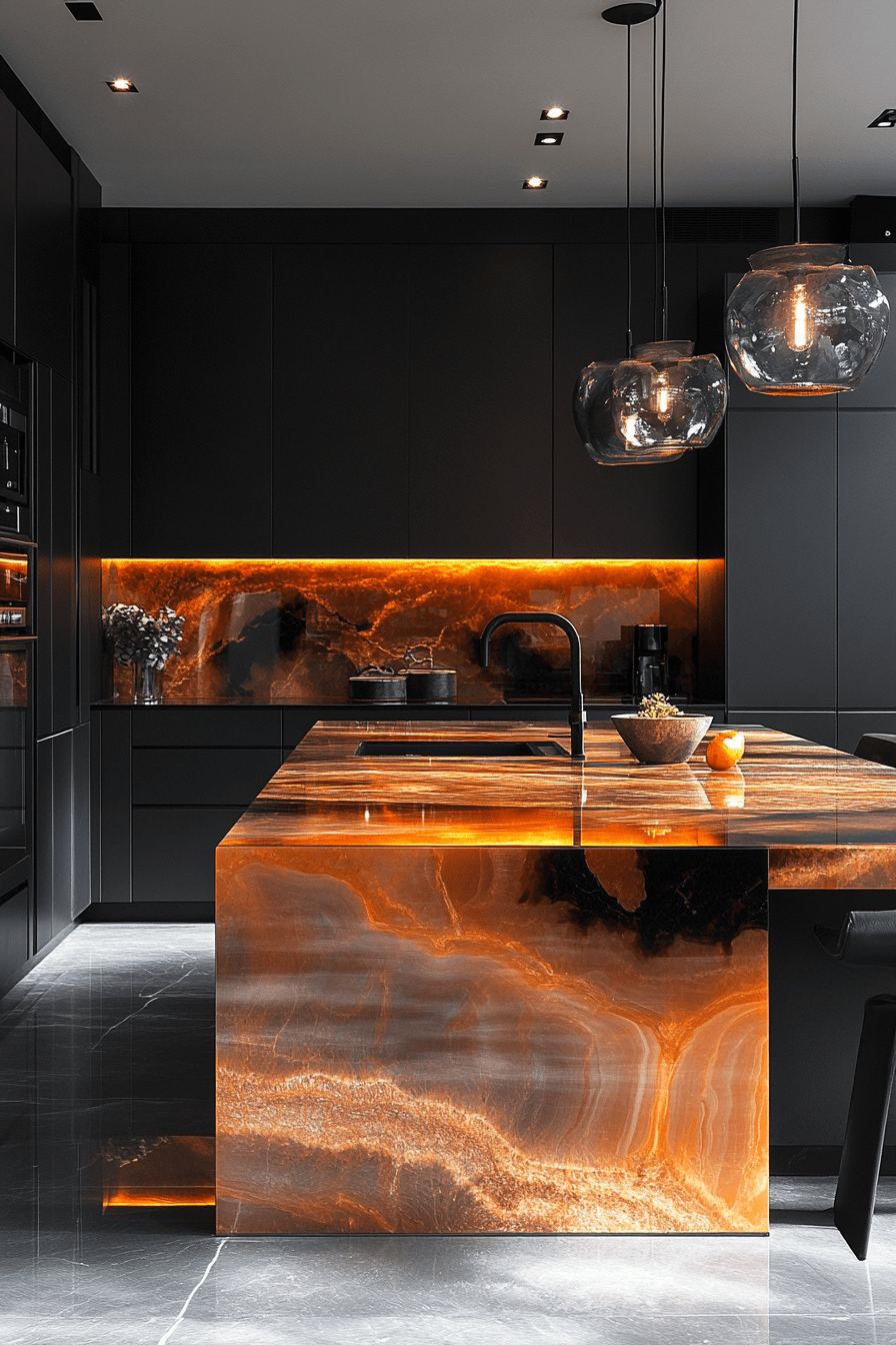 29 Moody Kitchen Designs to Create a Perfectly Cozy Cooking Haven 18 moody kitchen