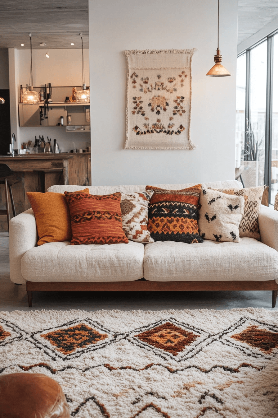 29 Boho Mid Century Modern Living Room Inspirations to Make Your Space Shine 18 boho mid century modern living room