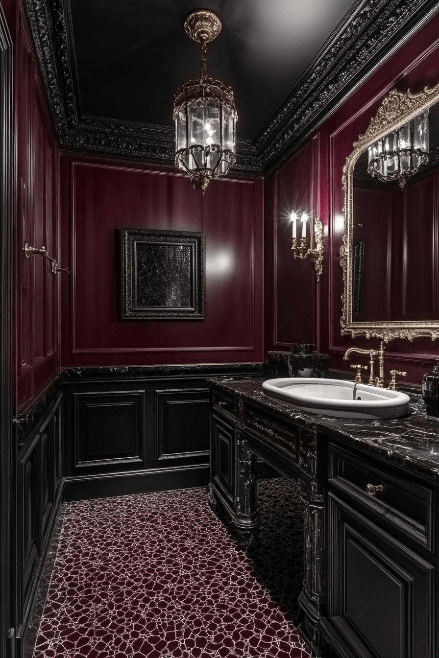 29 Moody Bathroom Ideas to Create a Perfectly Luxurious Bathroom Oasis 19 moody bathroom