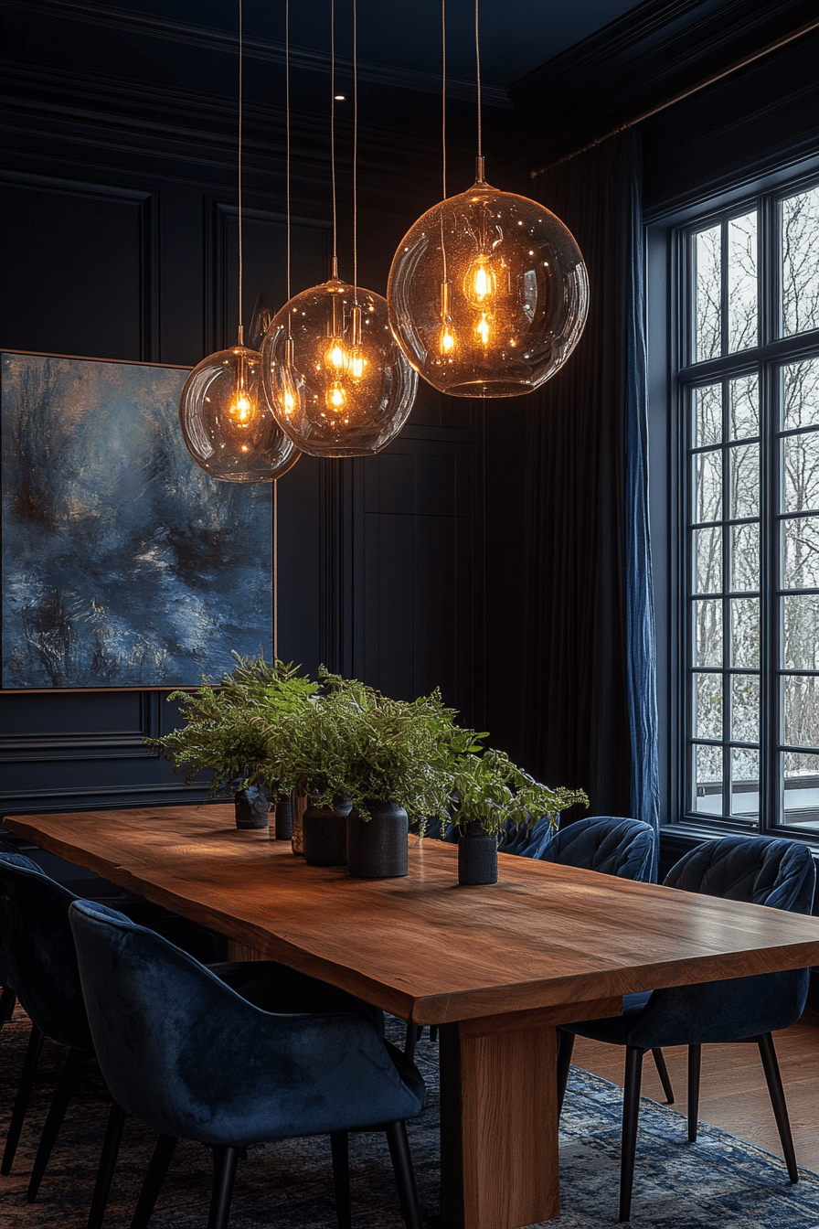 29 Moody Dining Room Inspirations for a Stunningly Unique Dining Space 2 moody dining room